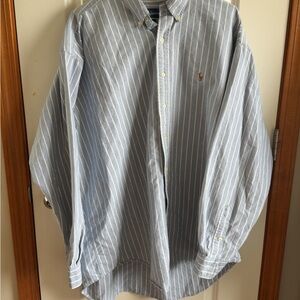 Vintage Ralph Lauren Polo Blake 2XL Long Sleeve Button Down Shirt Striped XXL